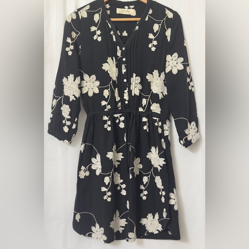 Anthropologie (IIsabella Sinclair) Embroidered Naomi Shirt Dress pit-pit18